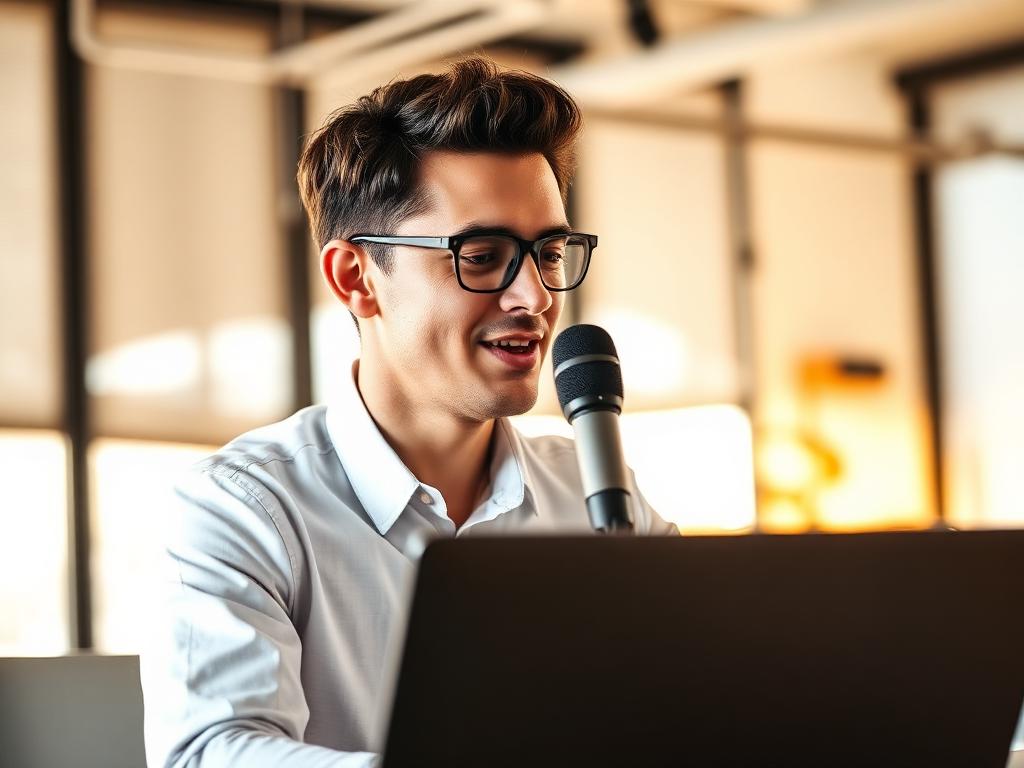 AI Sales Employee speaking with a website visitor through browser voice