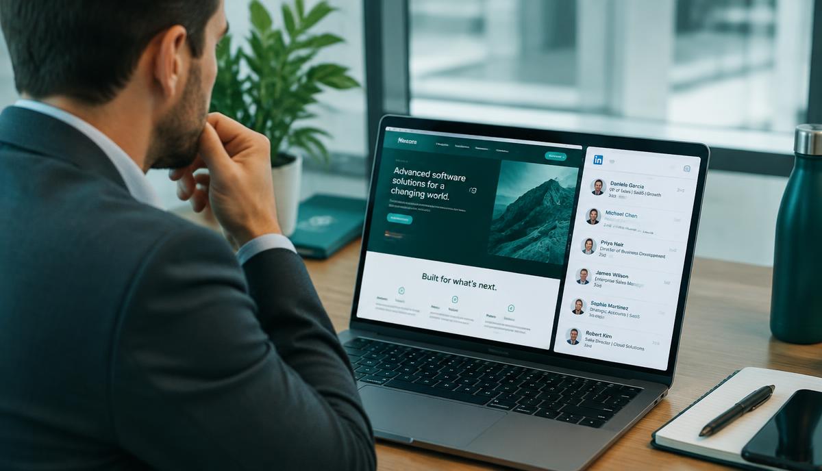 How to Find LinkedIn Decision Makers From Your Own Website